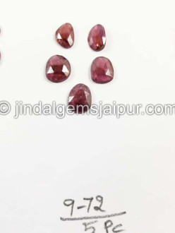 Rhodolite Garnet Rose Cut Slices